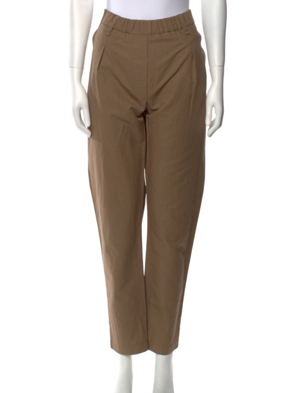 Brunello Cucinelli Tan Cotton Straight-Leg Chinos